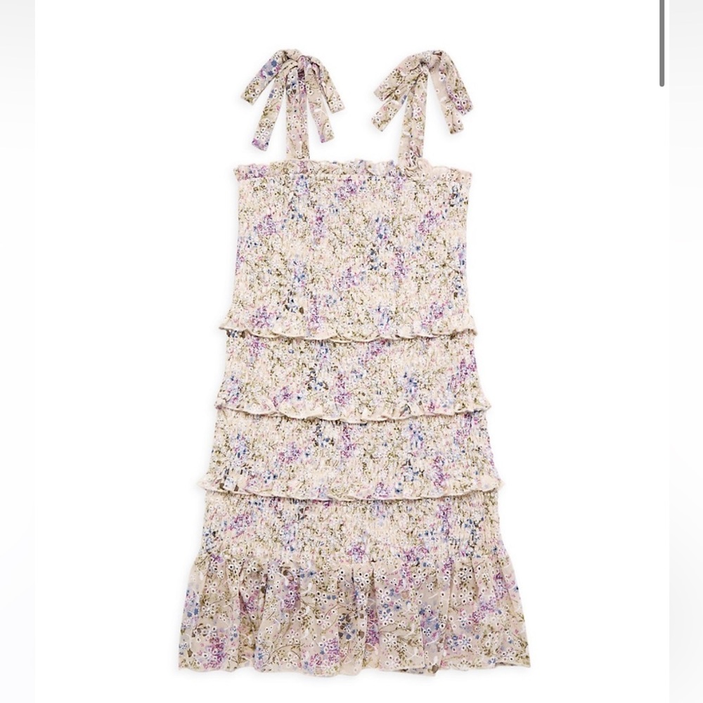 Katie J NYC Evan Smocked Dress Size Girls XL